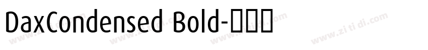DaxCondensed Bold字体转换